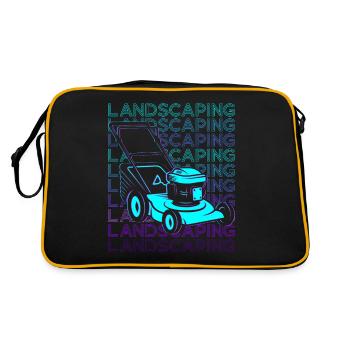 Paysagiste Jardinier Paysagiste Rétro - Sac Retro - noir/or - Dos