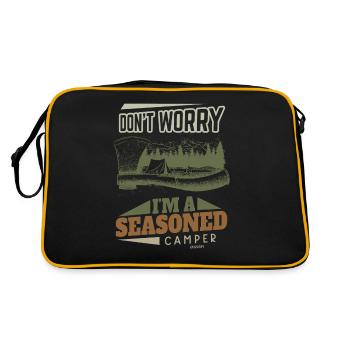 Camping Camping Tente de Vacances Cadeau - Sac Retro - noir/or - Dos