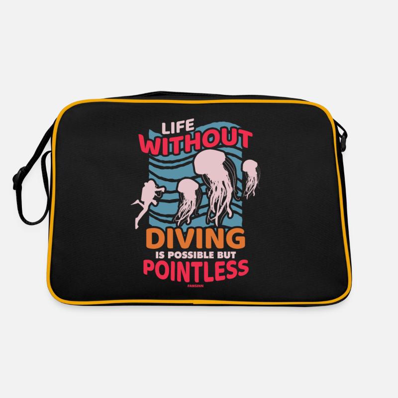 Tauchen Scuba Tauchlehrer Urlaub Sommer Geschenk Retro Tasche