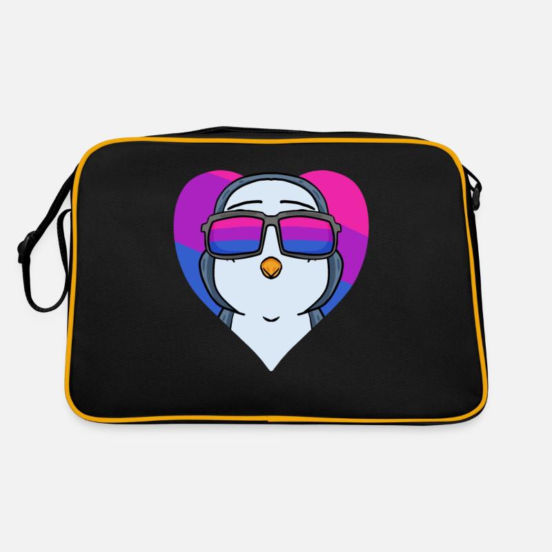 Bisexuell Pinguin Geschenk Retro Tasche