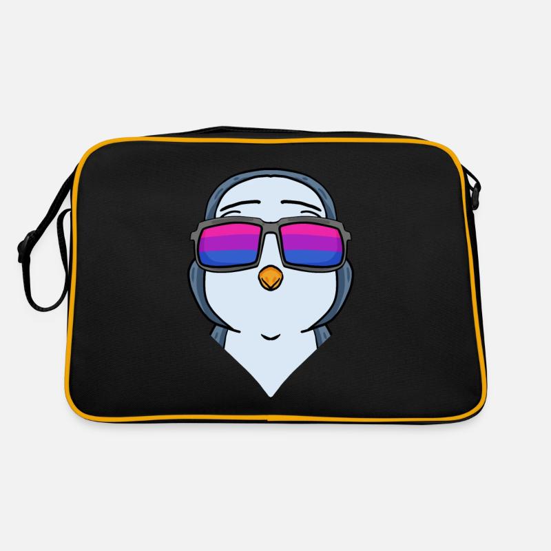 Bisexuell Pinguin Geschenk Retro Tasche