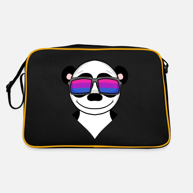 Bisexuell Panda Geschenk Retro Tasche