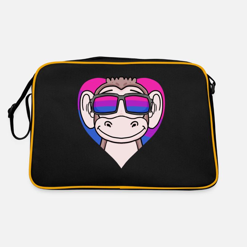 Bisexuell Affe Geschenk Retro Tasche