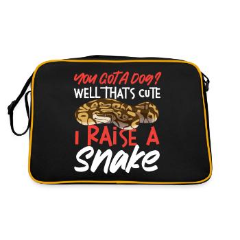 Serpent serpent Vous avez un chien? Puits - Sac Retro - noir/or - Dos