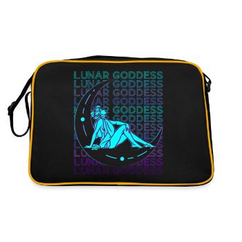 Moon Goddess Wicca Pagan Retro - Retro Bag - black/gold - Back