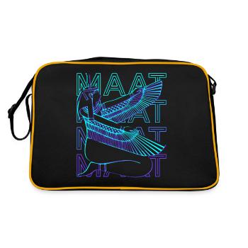 Maat Déesse égyptienne Mythologie égyptienne - Sac Retro - noir/or - Dos