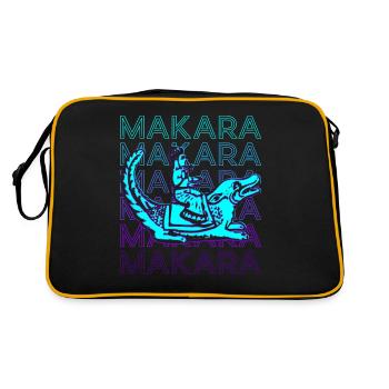 Makara Hindu Mythology Ancient Hindu Retro - Retro Bag - black/gold - Back