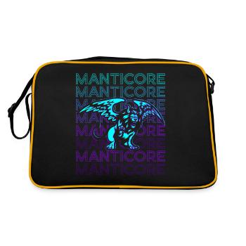 Mantikor Mythologie persane Antiquité - Sac Retro - noir/or - Dos