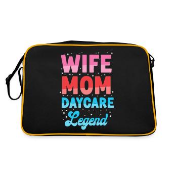 Fournisseur de services de garde d’enfants Enseignant - Sac Retro - noir/or - Dos