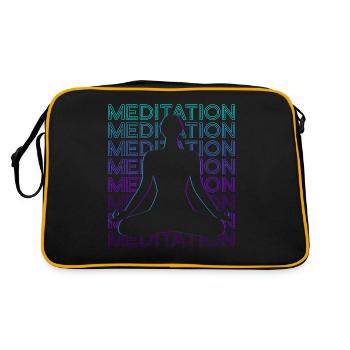 Méditation Yoga Méditation Rétro - Sac Retro - noir/or - Dos