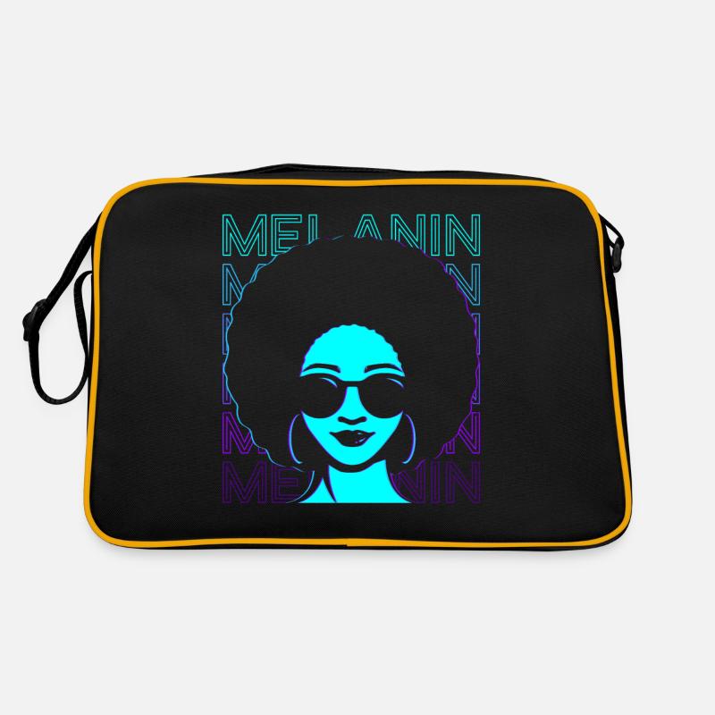 Melanin Schwarzer Stolz Schwarze Geschichte Retro Retro Tasche