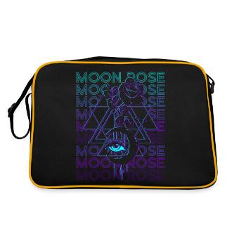 Moon Rose Sorcellerie Sorcière Gothique Rétro - Sac Retro - noir/or - Dos
