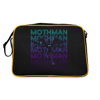 Mothman Crypto Cryptozoology Retro - Retro Bag - black/gold - Back