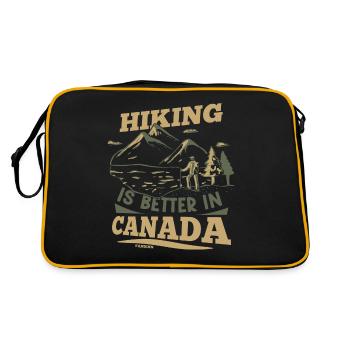 Canada Flag Kanada Flagge Ottawa Vancouver Fahne - Retro Bag - black/gold - Back