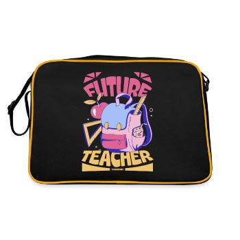 Futur enseignant - Sac Retro - noir/or - Dos