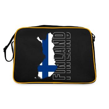 Finlande - Sac Retro - noir/or - Dos
