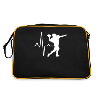 Football Heartbeat - Retro Bag - black/gold - Back