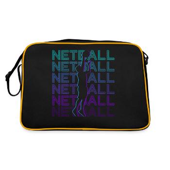 Netball Player Retro - Retro Bag - black/gold - Back