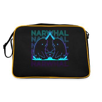 Narwhal Narwhal Retro - Retro Bag - black/gold - Back