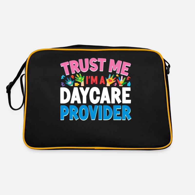 Fournisseur de services de garde d’enfants Enseignant Sac Retro