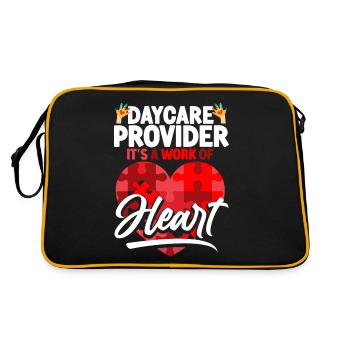 Fournisseur de services de garde d’enfants Enseignant - Sac Retro - noir/or - Dos