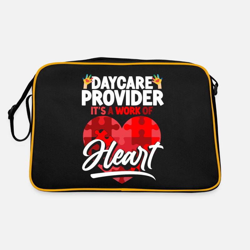 Fournisseur de services de garde d’enfants Enseignant Sac Retro