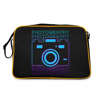 Photographie Photographe Appareil Photo Rétro - Sac Retro - noir/or - Dos