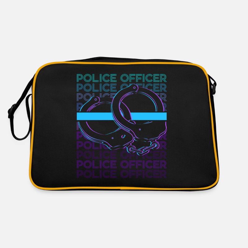 Policier Application de la loi Rétro Sac Retro