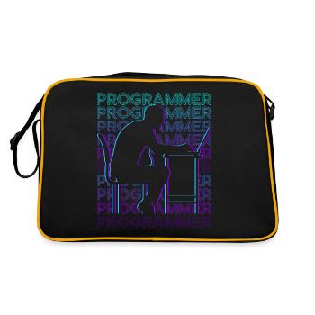Programmer Computer Programming Encoding Gee - Retro Bag - black/gold - Back