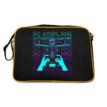 RC Avion Drone Rétro - Sac Retro - noir/or - Dos