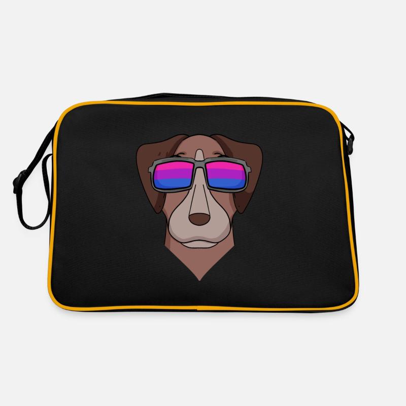 Bisexual Pointer Dog Gift Retro Bag