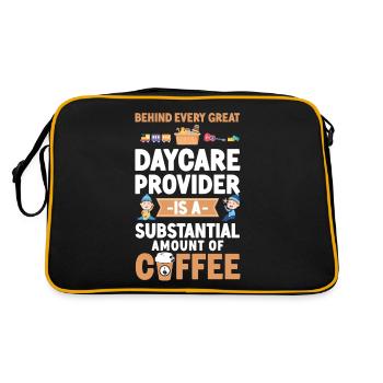 Fournisseur de services de garde d’enfants Enseignant - Sac Retro - noir/or - Dos