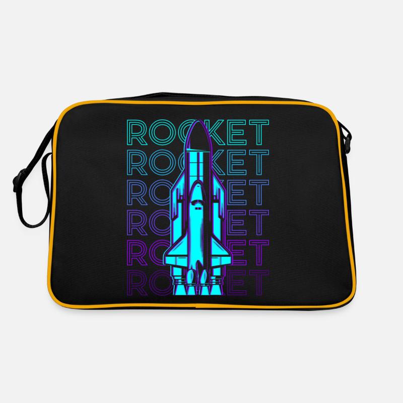 Rocket Spaceship Space Shuttle Retro Retro Bag
