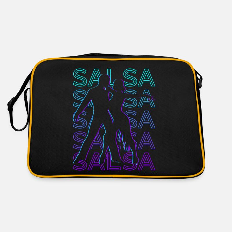 Salsa danse Salsa danse Salsa danseur Retro - Sac Retro - noir/or