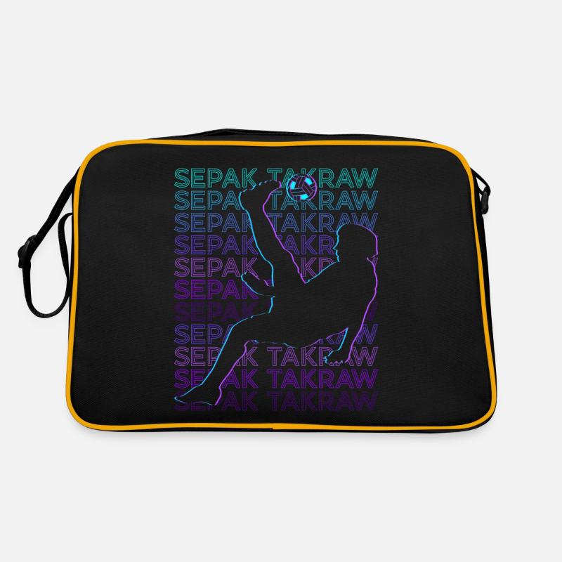 Sepak Takraw Player Retro Retro Bag