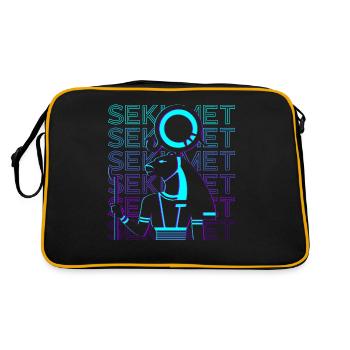 Sekhmet Déesse égyptienne Mythologie égyptienne - Sac Retro - noir/or - Dos