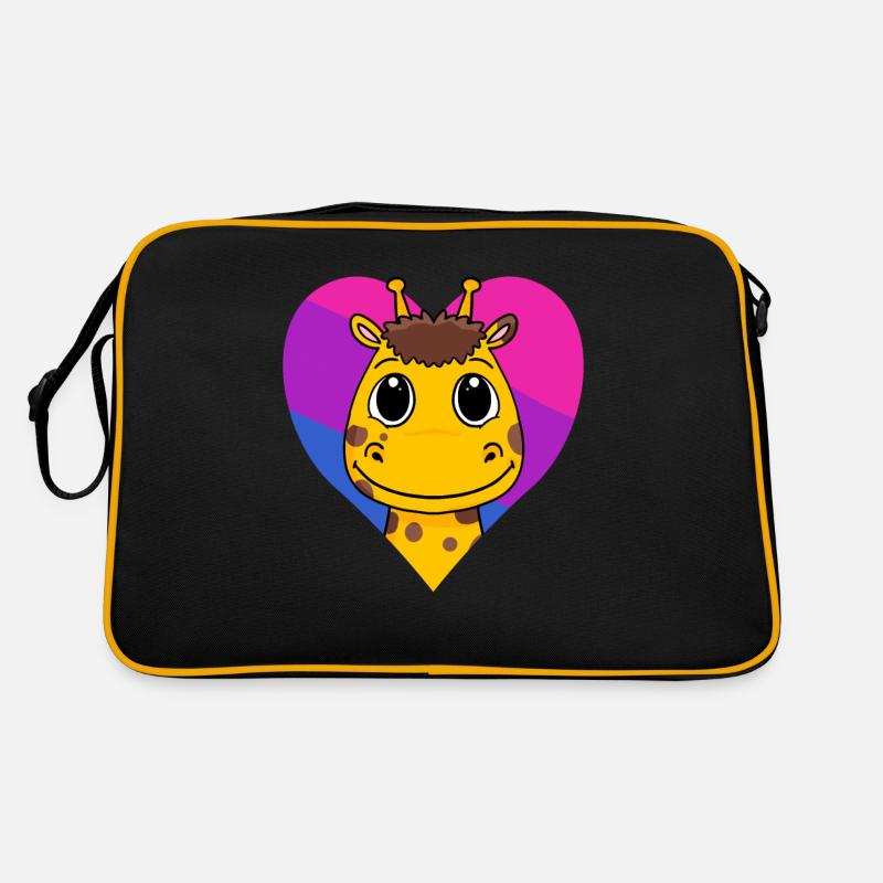 Bisexual Giraffe Gift Retro Bag
