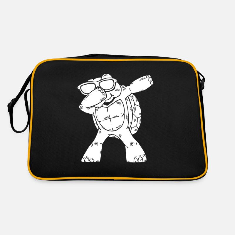 Dabbing Turtle Sea Turtle Lover A cool Retro Bag