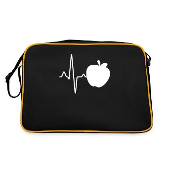 Apple Heartbeat - Sac Retro - noir/or - Dos