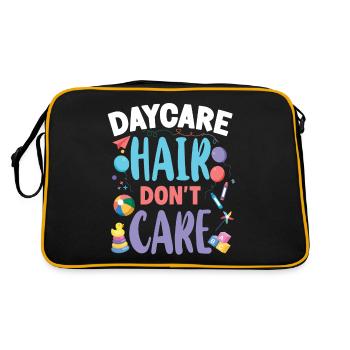 Childcare Daycare Provider Teacher - Retro Bag - black/gold - Back