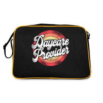 Childcare Daycare Provider Teacher - Retro Bag - black/gold - Back