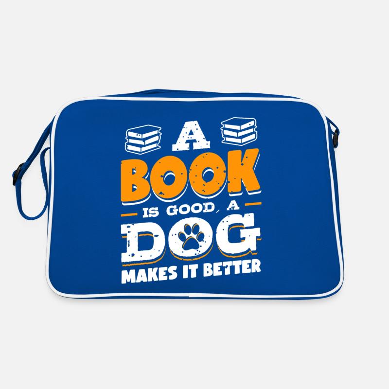 Book Is Good Cat Makes It Better | Retro Bag