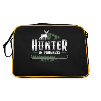 Buck Deer Hunting Hunter Vintage - Retro Bag - black/gold - Back