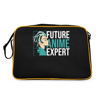Future anime expert | Anime lovers | - Retro Bag - black/gold - Back