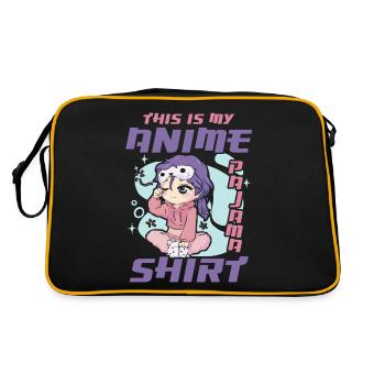 Ceci est mon anime vêtements de pyjama | - Sac Retro - noir/or - Dos