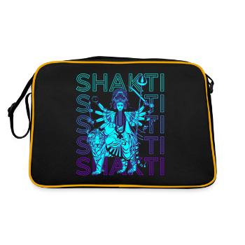 Shakti Déesse hindoue Mythologie hindoue Ancienne hindoue - Sac Retro - noir/or - Dos