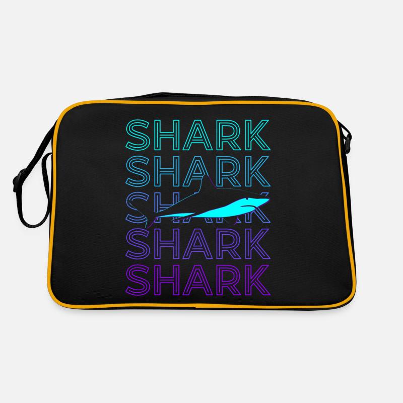 Hai Retro - Retro Tasche - Schwarz/Gold