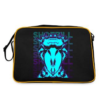 Schuhschnabel Retro - Retro Tasche - Schwarz/Gold - Hinten