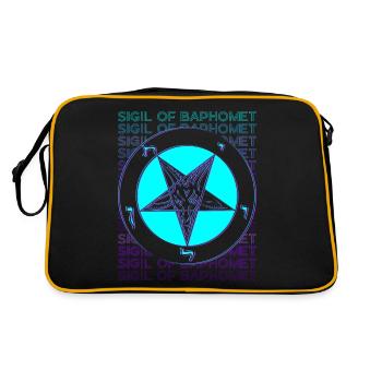 Sceau de Baphomet Pentagram Occult Magic - Sac Retro - noir/or - Dos