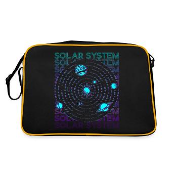 Solar System Retro - Retro Bag - black/gold - Back